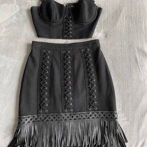 Bebe top and skirt
